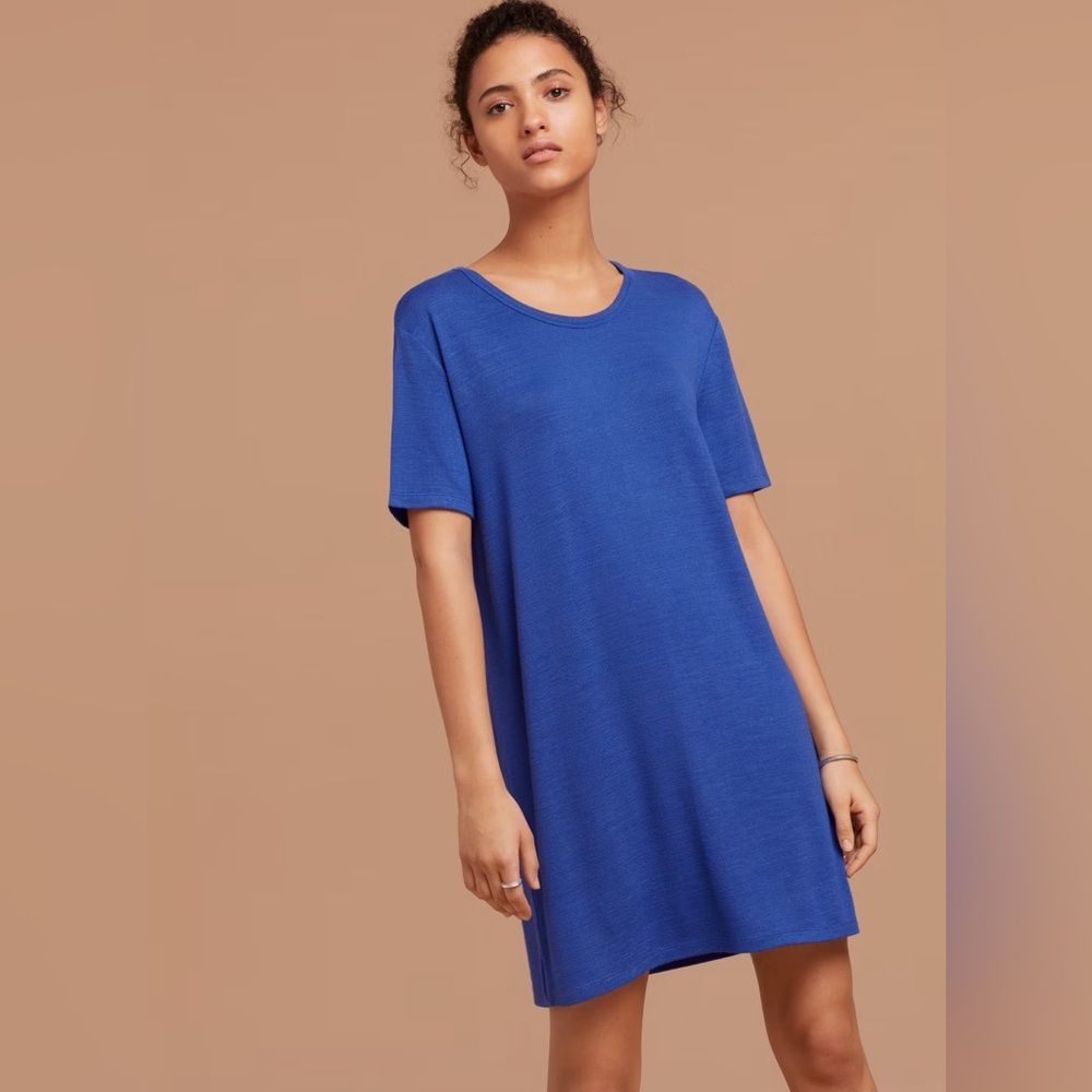 Wilfred heathered blue midi dress size M